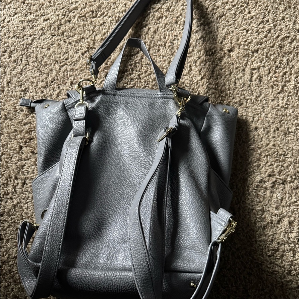 Gray Backpack/Diaper Bag - Picture 2 of 3